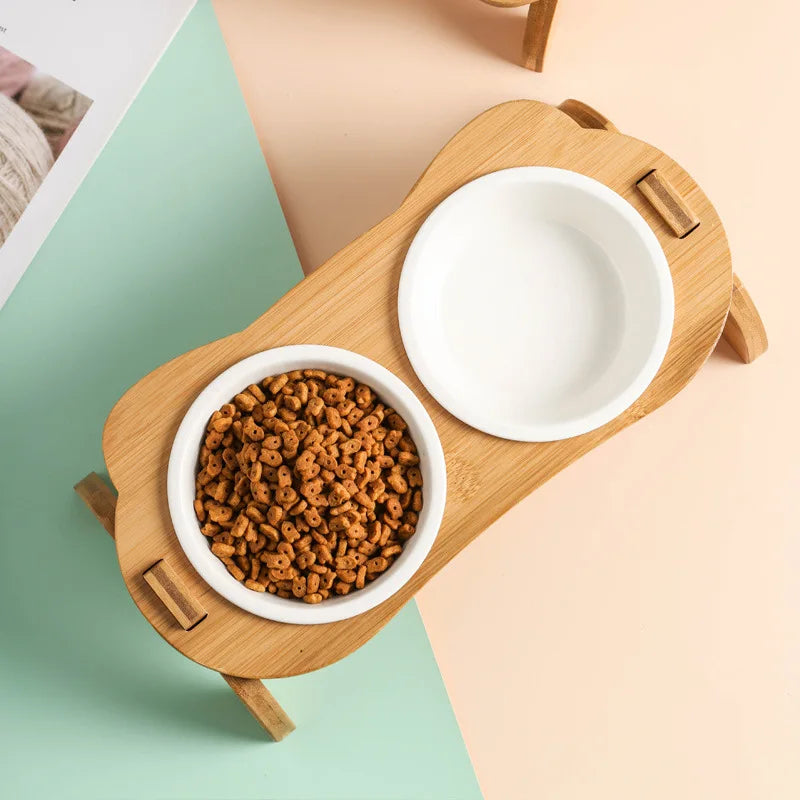 Alimentador elevado para cães e gatos